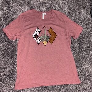 Women's Western Graphic Tee - Pink